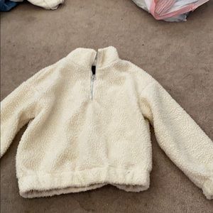 cream sherpa jacket